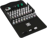 Wera 05003755001 8100 SA All-in Juego de carraca Zyklop Speed, Negro, Cromo, Verde, 1/4"