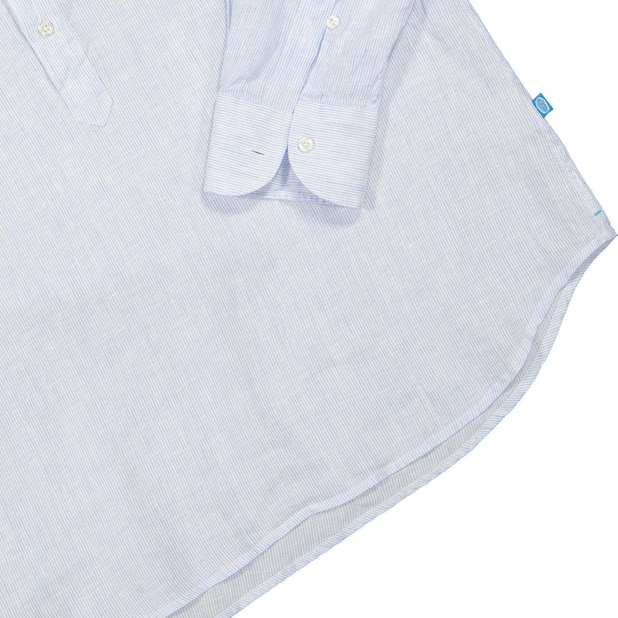 Panareha Camisa Polera Hombre Lino a Rayas Samui Azul (L)