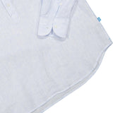 Panareha Camisa Polera Hombre Lino a Rayas Samui Azul (L)
