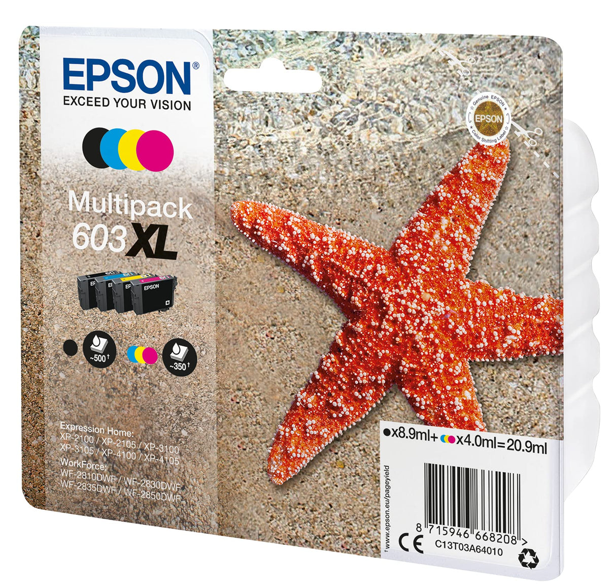 Epson Multipack 4-Colours 603XL Ink SUPL, Normal
