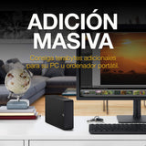 Unidad de disco duro (HDD) externa Seagate Expansion 22TB - USB 3.0, con Rescue Data Recovery Services (STKP22000400)