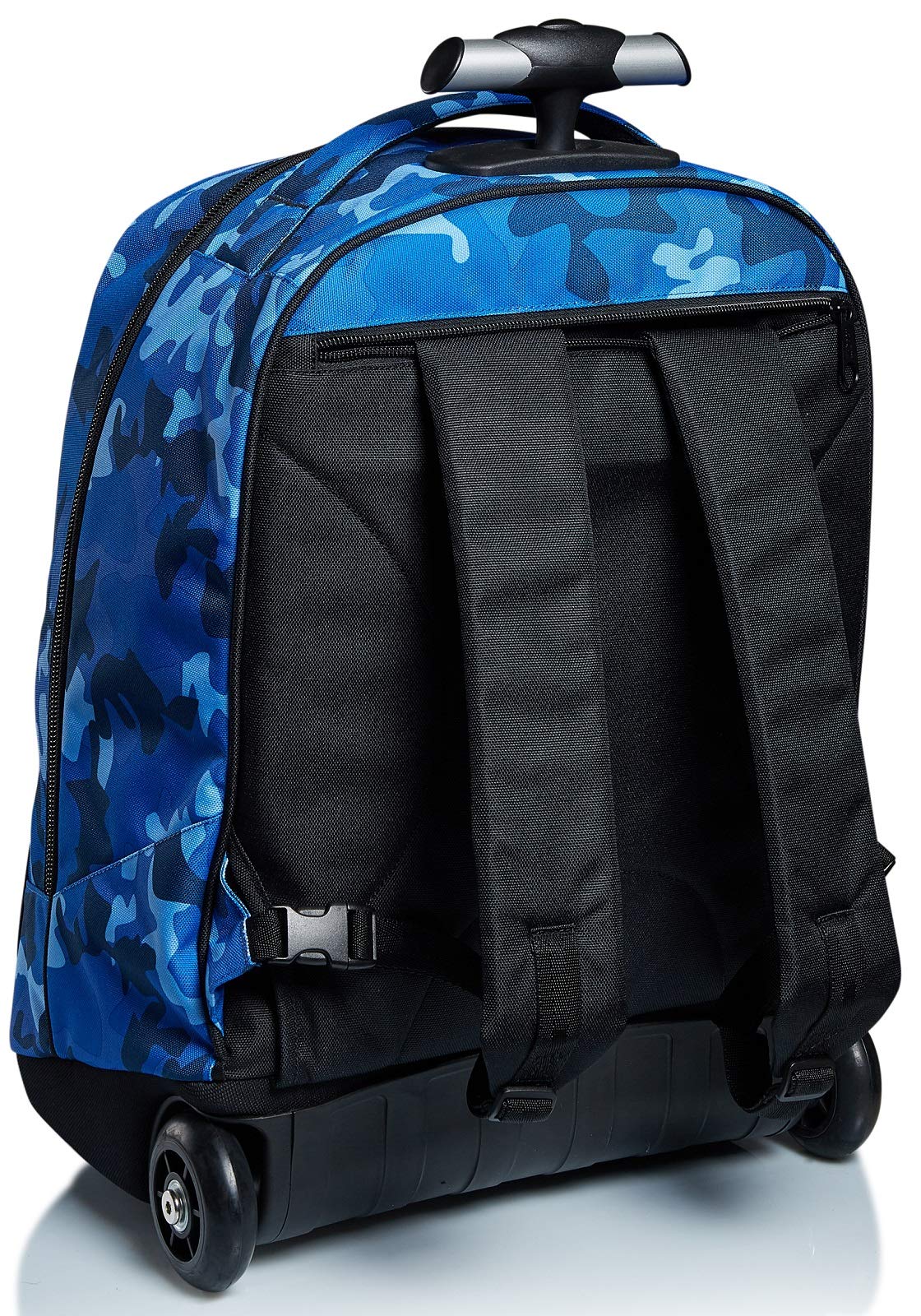 Appack Mochila con Ruedas Big Trolley, YUZER, Deep Blue - Mochila 2 en 1, Mochila Escolar con Carro, Crossover System - Bolso Escolar Niñas Adolescentes - Bolsillo Frontal Bolsillo con Cremallera