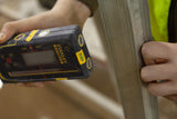 Stanley FatMax - Receptor láser rotativo (para láser rojo, gran área de trabajo: Ø 600 m, radio 300 m, 2 niveles de precisión, ventana de receptor extragrande), color negro y amarillo