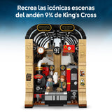 LEGO Harry Potter Rincón Entre Libros: Expreso de Hogwarts - Sujetalibros con un Tren de Juguete -2 Minifiguras (Harry y Ron Weasley) y Figura de Hedwig - Regalo para Niñas y Niños de 10+ Años 76450