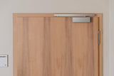 TESA DC175 DC175-EV1- cierrapuertas, EN 3/4, para puertas hasta 80 kg, brazo deslizante, para puertas cortafuegos, acabado Plata EV1, control regulable, control regulable para puertas de acceso