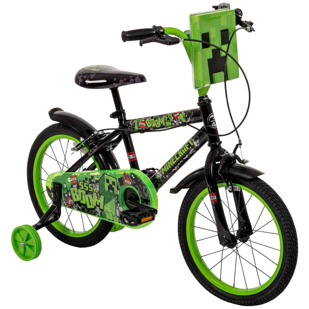Huffy Minecraft 16 Inch Children's Bicycle for 5-7 Years, Black