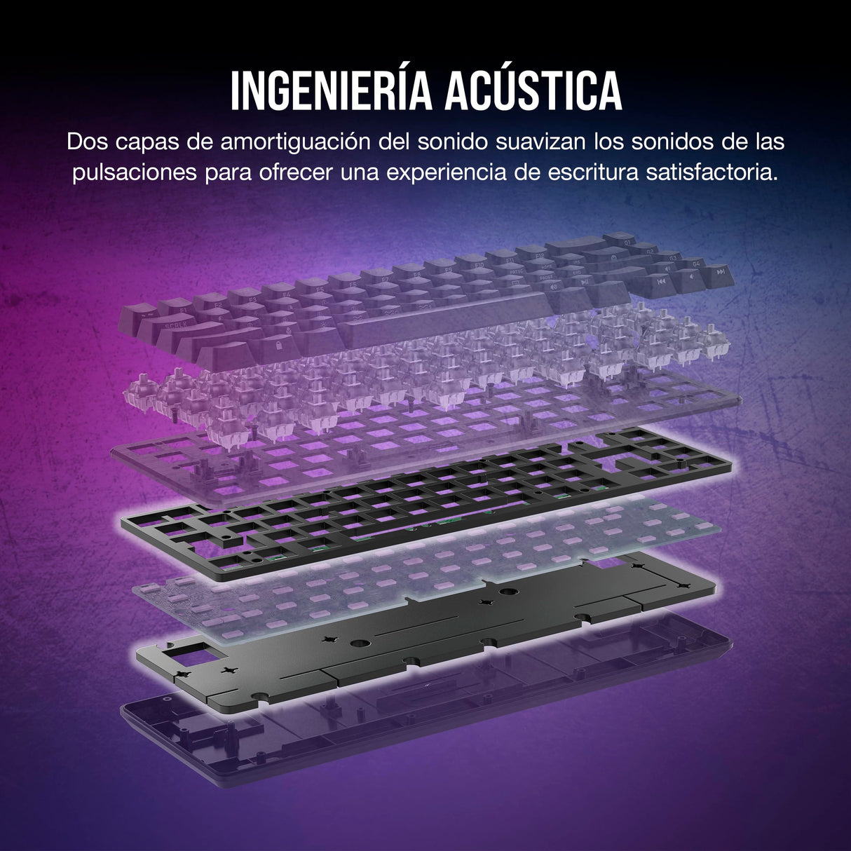 Corsair K65 PRO MINI RGB 65% Optical-Mechanical Wired Gaming Keyboard - Interruptores OPX - Teclados PBT Double-Shot - Compatible con iCUE - PC, PS5, PS4, Xbox - QWERTY ES - Negro