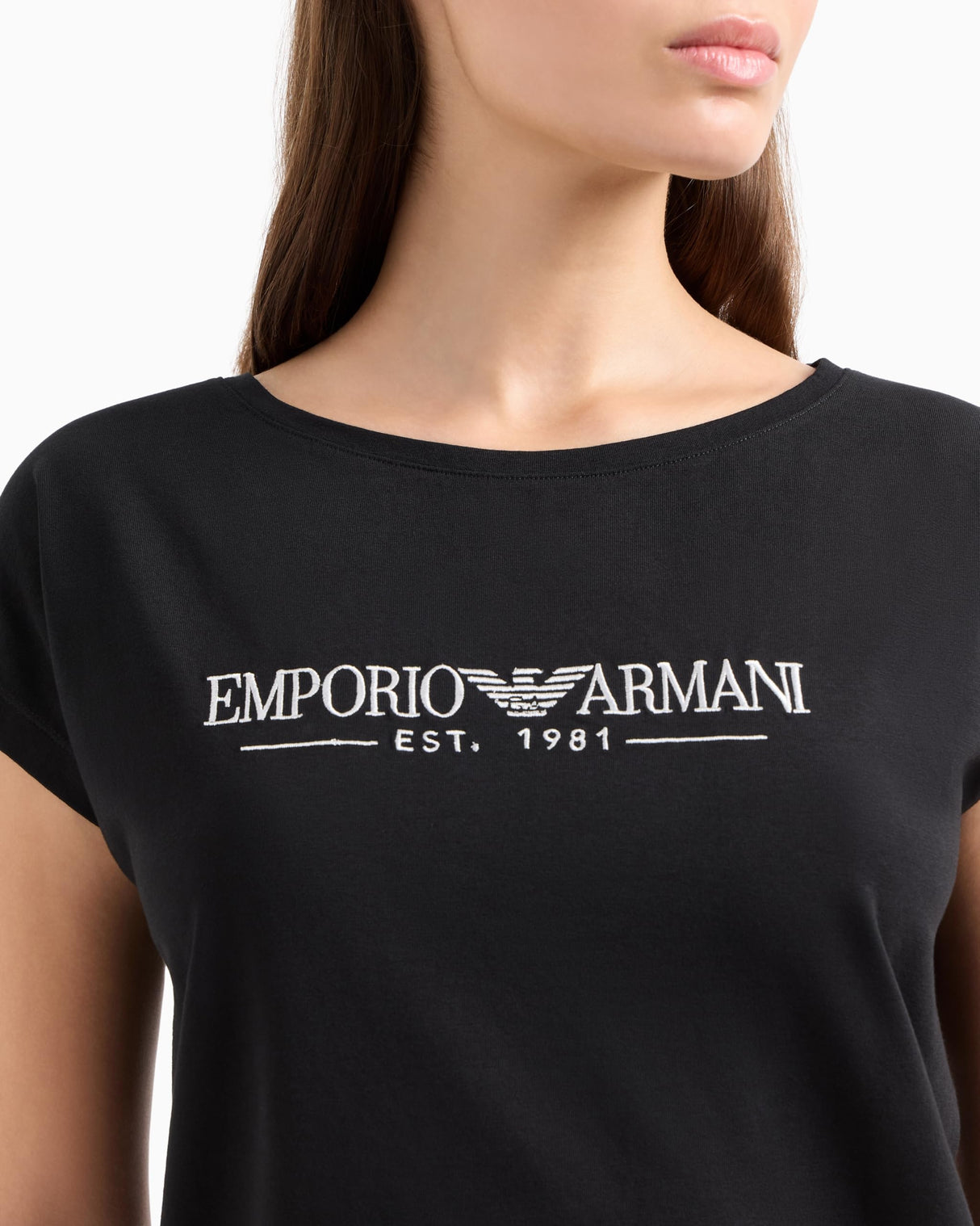 Emporio Armani Short Pajamas Set Juego de Pijama, Negro, S para Mujer