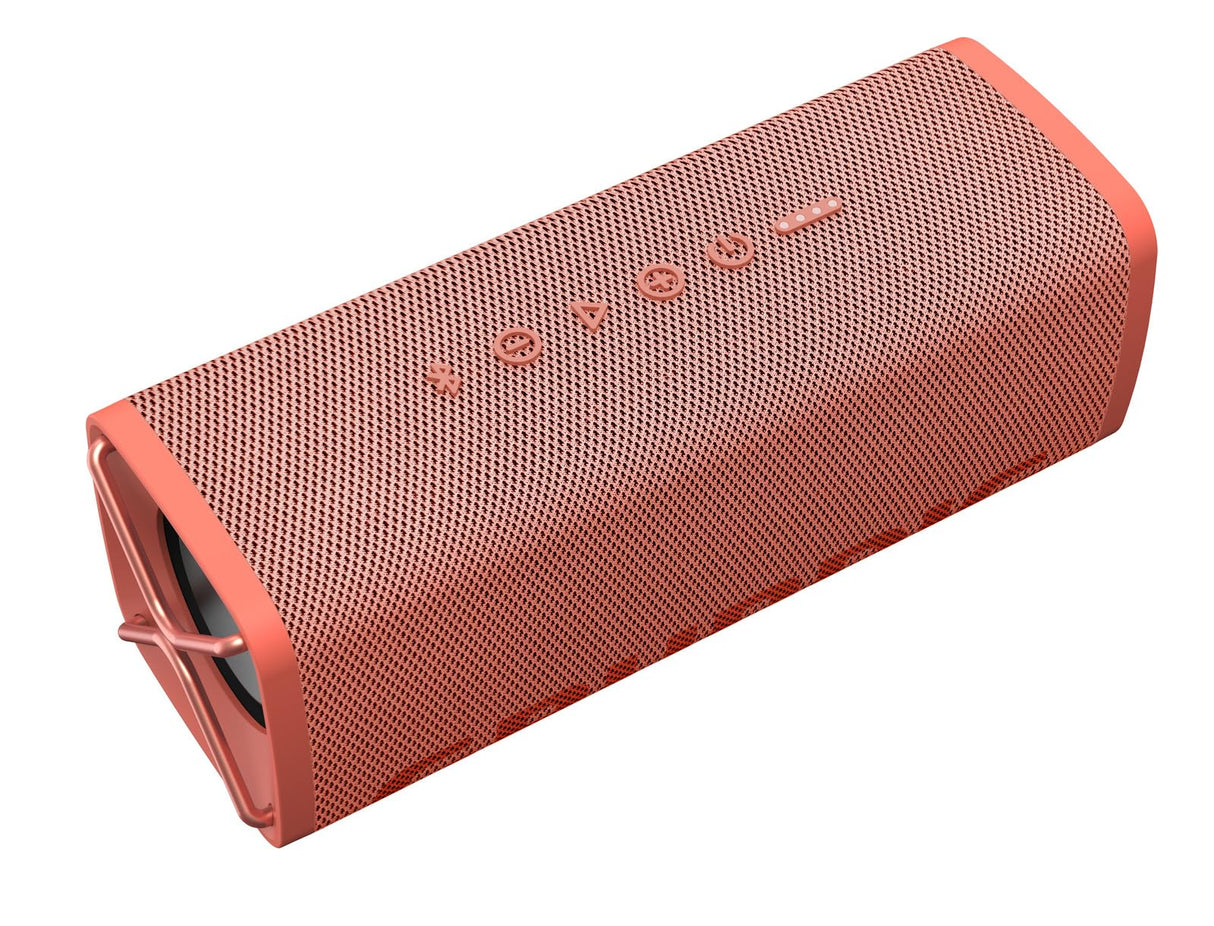Grundig GBT Club Coral: altavoz Bluetooth, caja de sonido, graves, potencia total de salida de 20 W RMS, alcance de hasta 20 metros, más de 20 h duración de la batería, función de banco de energía