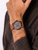 Citizen Reloj Analógico para Hombre de Eco-Drive con Correa en Cuero BM8476-07EE