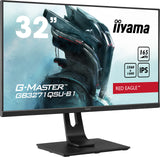iiyama GB3271QSU-B1 32" Fast IPS Gaming, G-Master Red Eagle, FreeSync Premium, 2560x1440, 165Hz, 400cd/m², 1200:1, 2xHDMI, 2xDisplayPort, 1ms (MPRT), Altavoces, USB-HUB (4x3.0), Black Tuner