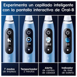 Oral-B iO 9 Cepillo de Dientes Eléctrico con Mango Recargable, 1 Cabezal, Estuche de Viaje con Cargador y Funda Magnética, Diseñado por Braun, Regalos Originales para Mujer y Hombre - Azul