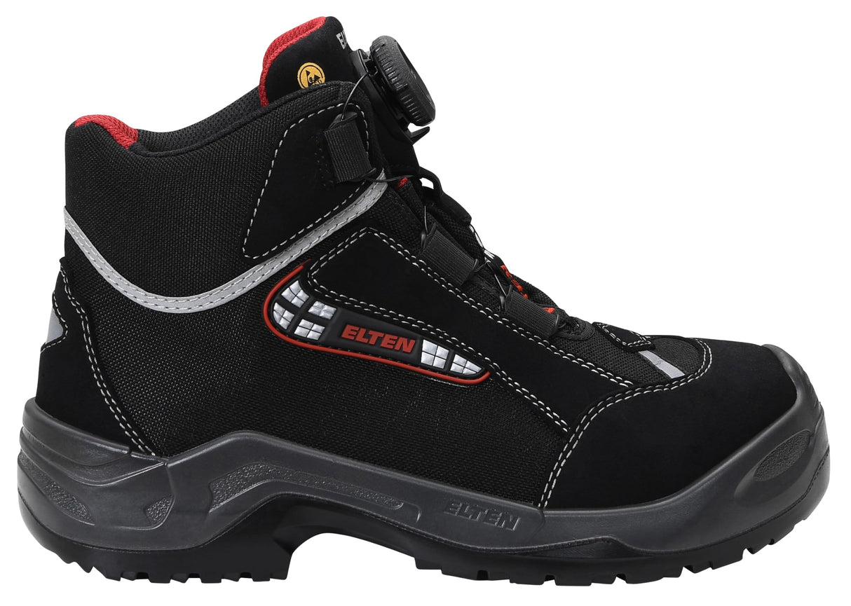 ELTEN Sander Boa ESD S3S, Zapatos de Seguridad para Hombre, Ligero, Puntera de Aluminio, Material Superior: Textil, Forro Interior: Textil (Transpirable), Talla 43