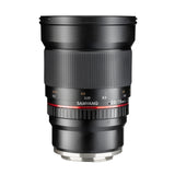 Samyang F1120709101 - Objetivo fotográfico DSLR para Micro Cuatro Tercios (Distancia Focal Fija 16mm, Apertura f/2-22 ED AS UMC CS, diámetro Filtro: 77mm), Negro