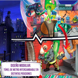 TORTUGAS NINJA Sewer Lair Playset, Juguete de la guarida en Las alcantarillas, Set como en la película, 20 características y 3 Niveles de Juego, 4 años, Famosa (TU802000)
