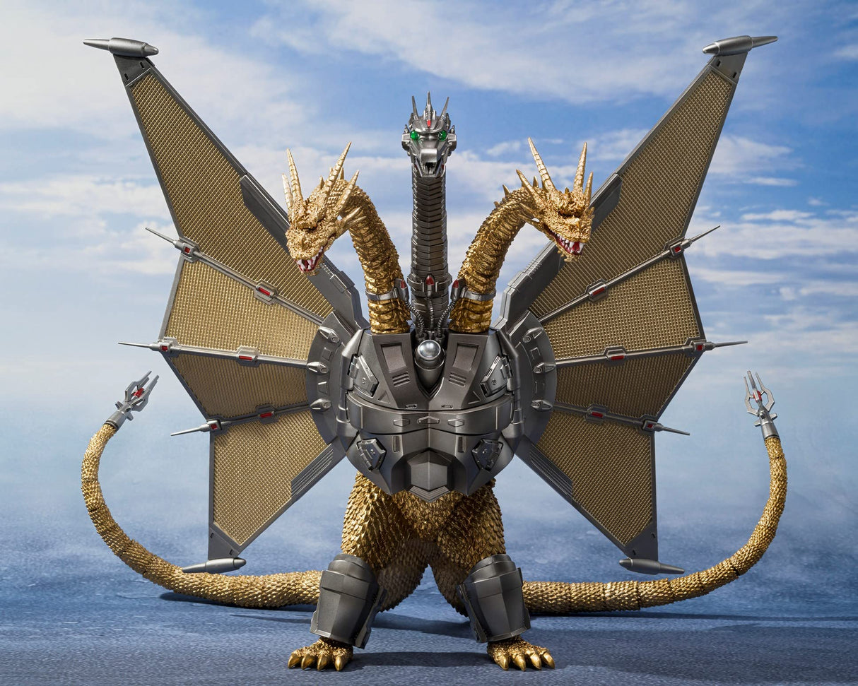 TAMASHII NATIONS Mecha Ghidorah Shinjuku Battle Set Fig 25 cm Godzilla vs King Ghidorah SH monsterarts