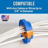Peine para Cables, aparador y Herramienta de organización