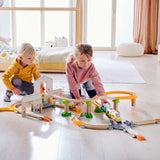 HABA 306745 Kullerbü – Spielbahn Bahnhof, Primera Pista de Bolas a Partir de 2 años, Multicolor