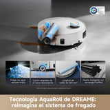 Dreame Aqua10 Ultra Roller Complete, Robot Aspirador, Autolimpieza del Rodillo, Supera Obstáculos de 8 cm, Vaciado Automático, 30.000 Pa de succión, Control Inteligente por Voz