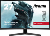 iiyama G2766HSU-B1 27" Panel VA, Curvo Gaming 1500R, G-Master Red Eagle, FreeSync Premium, 1920x1080165Hz, 250cd/m², DisplayPort, 2xHDMI, 1ms MPRT, Altavoces, USB-HUB (2x2.0), Black Tuner