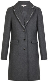 Morgan 242-glam Abrigo, Gris Claro, 44 para Mujer