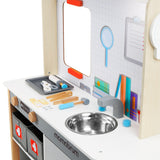 mamabrum Banco Trabajo Madera para Niños - Mesa Herramientas XXL con 74 Piezas, Taladro Eléctrico y Sierra Circular - Altura Ajustable 97-103cm - A Partir de 2 Años
