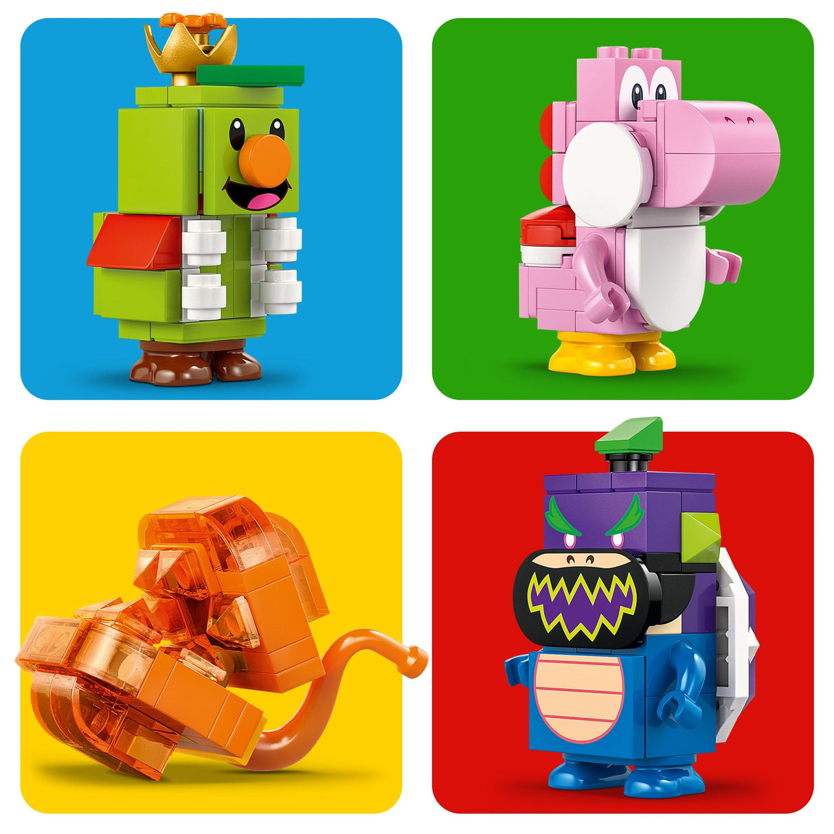 LEGO Super Mario Príncipe Florian y Bowser Castillo - Juego Interactivo con 4 Figuras Inc. Yoshi Rosa y Base para Jugar y Exponer - Regalo Gamer para Niños y Niñas de 9+ Años 72042