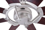 Westinghouse Lighting 72173 Ventilador de techo Stoneford para interior níquel brillante, 178 cm, motor CC, control remoto incluido