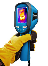 PeakTech, 5610 B, Cámara termográfica IR -20°C a 400°C con 220x160 píxeles, pantalla a color LCD de 2,8", termómetro infrarrojo incl. grabación de vídeo y fotos, con USB y software de análisis