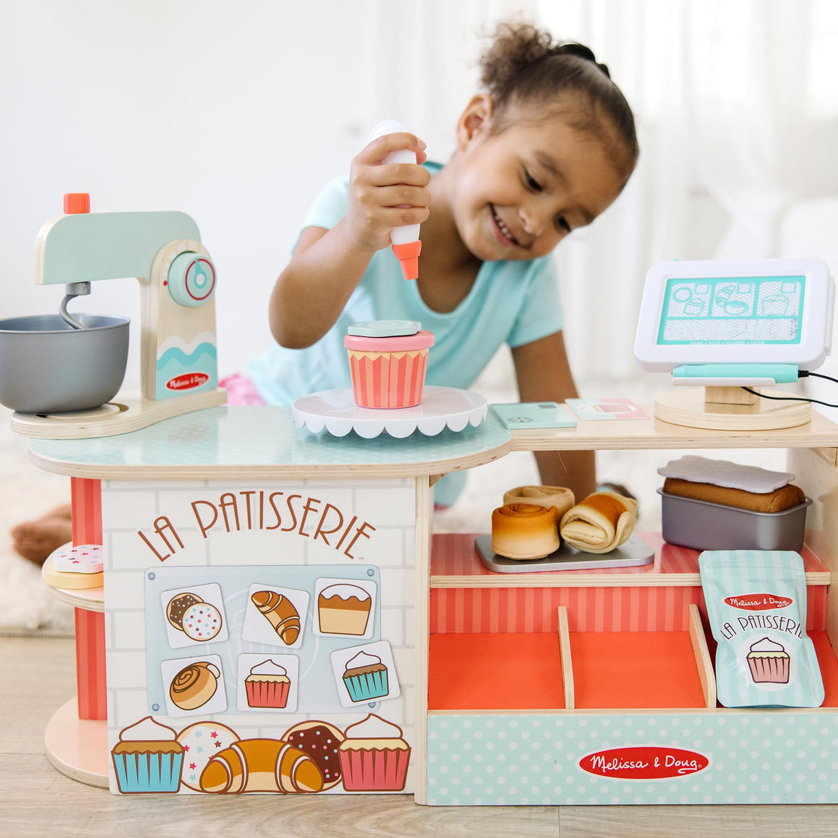 Melissa & Doug – Panadería La Patisserie de Madera (39 Piezas) - Certificados FSC