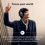 Sennheiser MOMENTUM 4 - Auriculares inalámbricos edición especial, Bluetooth para llamadas nítidas con cancelación de ruido adaptativa, duración de la batería de 60 horas, sonido personalizable, negro
