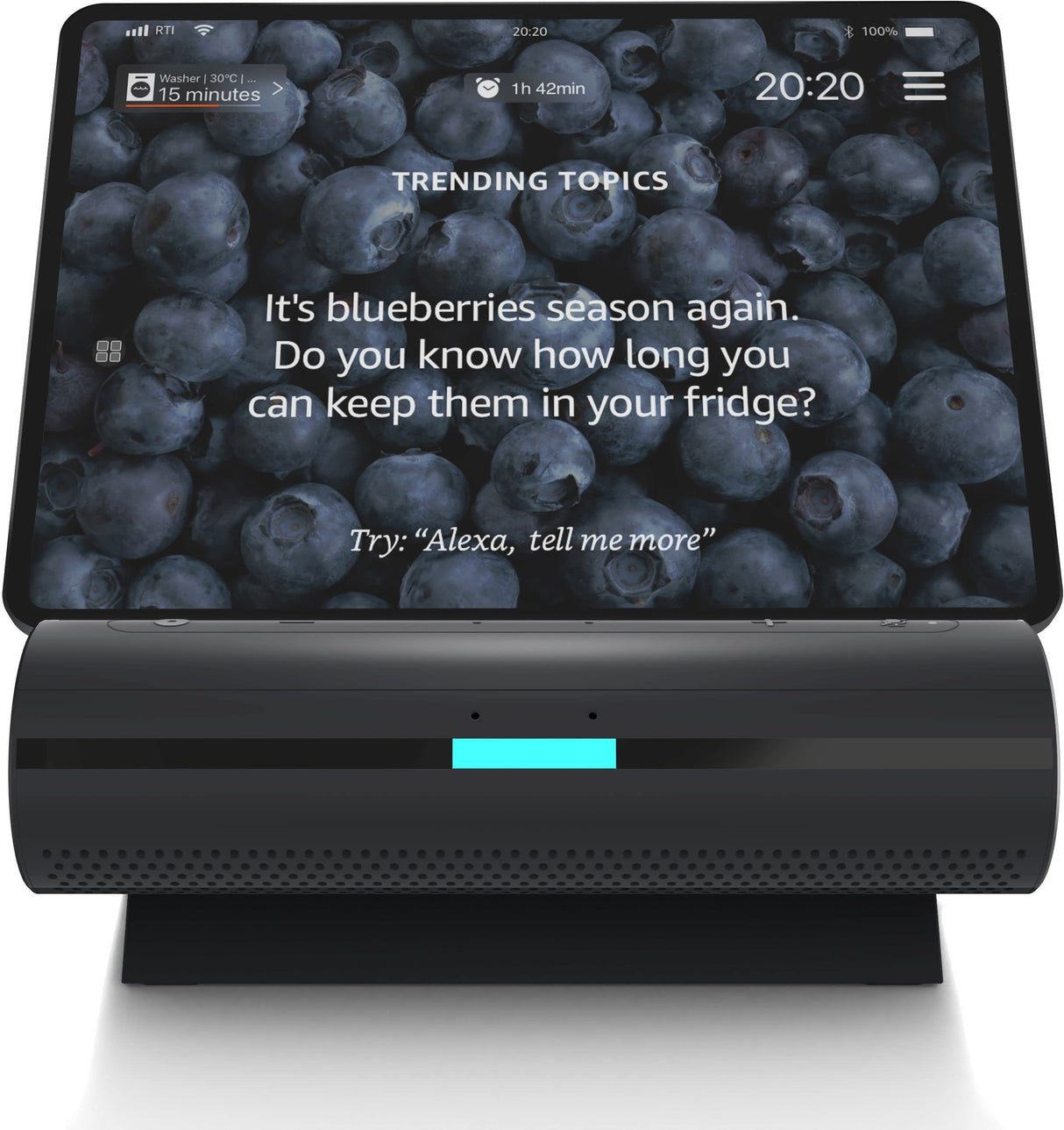 Siemens Smart Kitchen Dock XSDS10 - Centro de Control de Voz para Dispositivos de Cocina Inteligentes, Control por Gestos, Compatible con tabletas/Smartphones a Partir de iOS 15.0/Android 11, Color