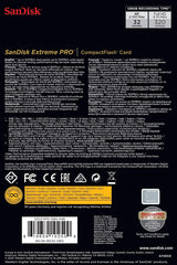 SanDisk Extreme Pro 128 GB 160 MB/s CompactFlash Memory Card - Black/Gold/Red, SDCFXPS-128G-X46