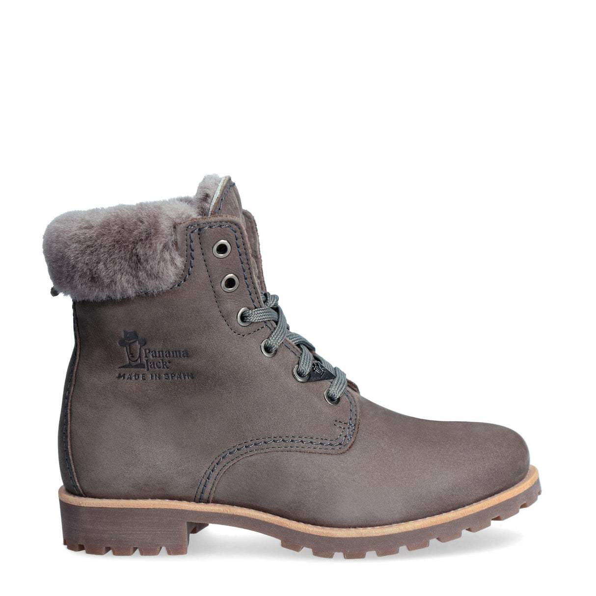Panama Jack Panama 03 Igloo, Botas Militar Mujer, Gris (B20 Nobuck Gris), 36 EU