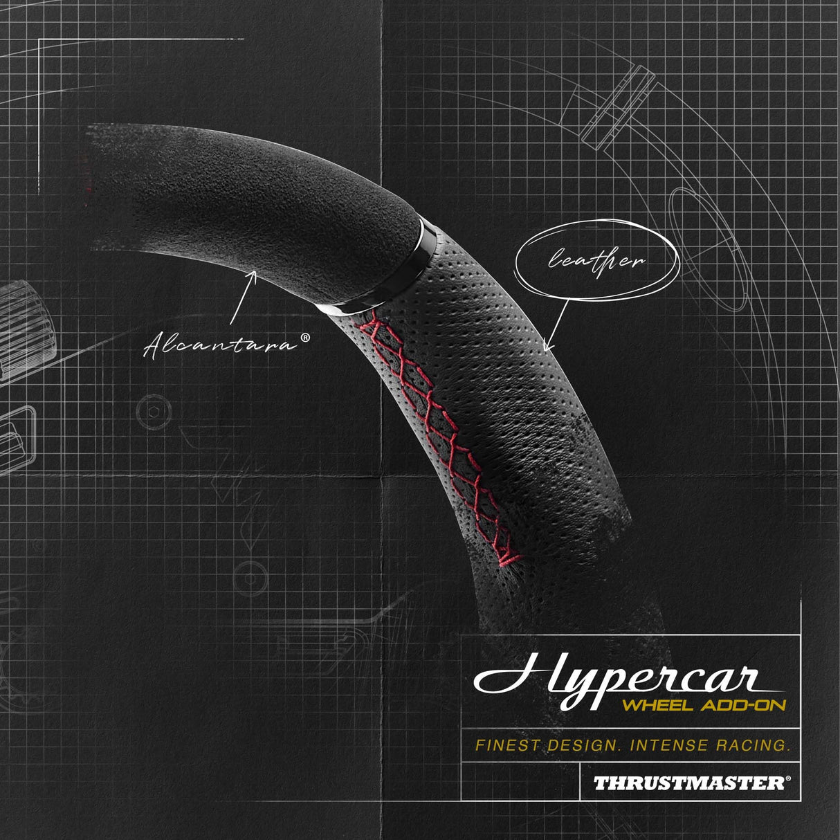Thrustmaster Hypercar Wheel Add-On, Aro de Volante Premium, Para PC y Consolas
