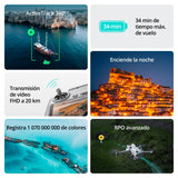 DJI Mini 4 Pro (DJI RC-N2), dron mini plegable con cámara de vídeo 4K HDR para adultos, menos de 249 g, 34 min de tiempo de vuelo, distancia máx. de transmisión de vídeo de 20 km, C0, Gris