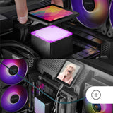 Mars Gaming ML-VISIONPRO360, Refrigeración Líquida AIO, TDP 600W, 3x Ventiladores ARGB 120mm FDB con Núcleo de Cobre y Aluminio, Pantalla LCD IPS 4” Extraíble y Magnética, Opti-Chamber 3rd Gen, Negro