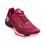 Wilson Rush Pro 4.0, Sneaker Mujer, Beet Red/White/Tropical Peach, 37 1/3 EU