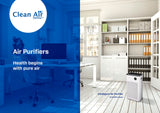 Clean Air Optima CA-509Pro SMART Purificador de aire inteligente HEPA UV-C - Ventilador muy silencioso < 10 dB(A) - 400 m³ de aire sin partículas por hora - Adecuado para habitaciones de hasta 90