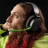 Skullcandy SLYR Pro Cascos de Gaming Over-Ear Inalámbricos Multiplataforma con Transmisor USB-A de Latencia Muy Baja, Compatibles con Xbox, PC, Nintendo Switch o Playstation - Black/Green