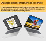 HP 15-fd0000ns - Ordenador portátil de 15.6" Full HD (Intel Core i3-N305, 8GB RAM, 512GB SSD, Intel UHD Graphics, Sin Sistema Operativo) Plata y Azul- Teclado QWERTY Español