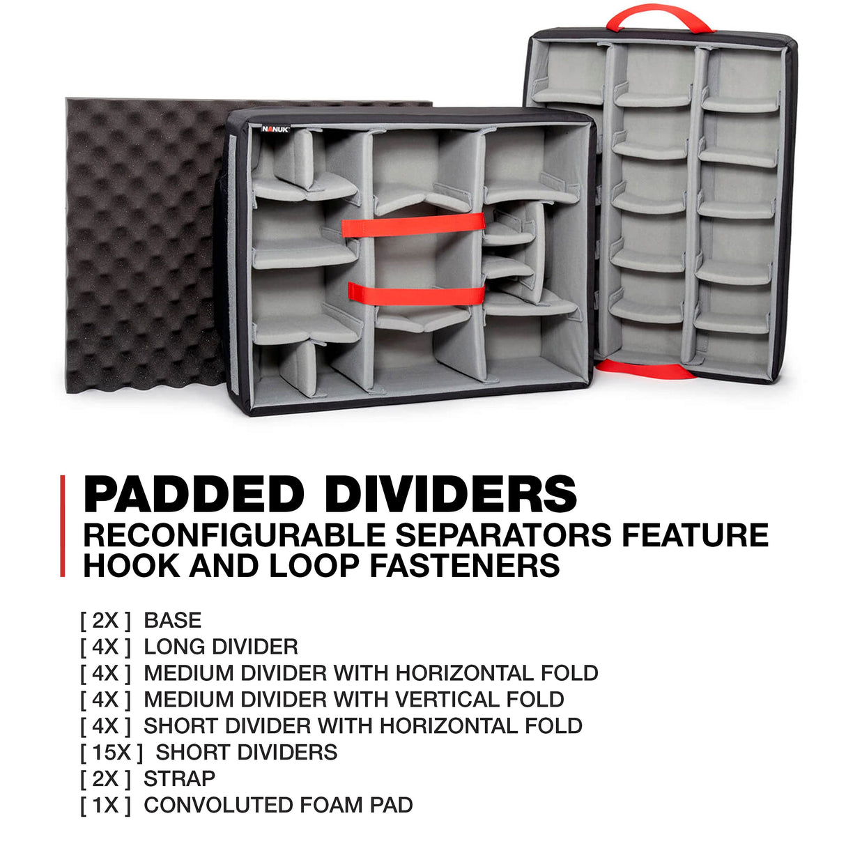 Plasticase, Inc. Nanuk 960 Funda rígida Impermeable vacía con Ruedas and Gewatteerde Divider - Negro