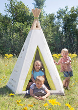 Smoby 7600811000 Casita Tipi de Plástico de Calidad para Interior o Exterior, Evolutiva y Ajustable a 2 Tamaños, Anti-UV, para Niños a Partir de 2 Años, Tamaño 127 x 121 cm/147 x 140 cm