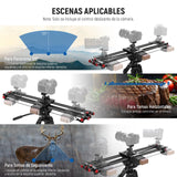 NEEWER 31,5"/80cm Deslizador Motorizado Cámara, App Control Inalámbrico DSLR Deslizador Riel Fibra Carbono con 4400mAh Batería F750 (Cargador No Incluido), Modo Video, Lapso Tiempo Foto, ER1-80