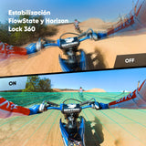 Insta360 X3 Kit Motero - Cámara de acción 360 Resistente al Agua, Sensor de 1/2", 5.7K 360, Fotos 72MP, estabilización, Pantalla táctil de 2.29", edición por IA, Live Streaming, Webcam