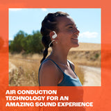 JBL Auriculares inalámbricos de conducción de aire Soundgear Sense, con tecnología Bluetooth y JBL OpenSound, sonido dinámico, resistencia al sudor IP54 y hasta 24 horas de reproducción, negro