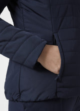 Helly Hansen Mujer Chaqueta Insulada Crew 2.0, M, Azul marino