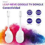 STRONG Leap-Neve Stick De Streaming Google TV 4K UHD con Puerto Ethernet, 2GB RAM + 16GB Almacenamiento, Wi-Fi 6, Android 12, Chromecast Integrado, Asistente De Google, Dolby Atmos Y Dolby Vision
