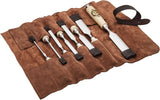 KIRSCHEN Juego de cinceles – Juego de 8 cinceles (4, 6, 10, 12, 16, 20, 26, 30 mm) y funda de gamuza, juego de 8 piezas