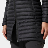Helly Hansen W Sirdal Long Insulator, Chaqueta Mujer, Negro (Black), M